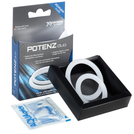 JOYDIVISION POTENZDUO - ANILLOS PARA PENE BLANCO - M JOYDIVISION POTENZDUO