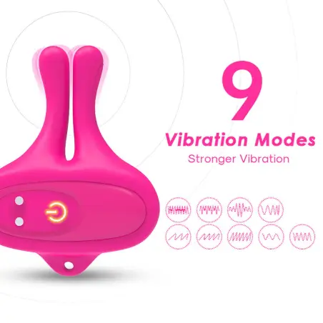 Pinzas Pezones Magnéticas Vibración Conejo Rosa | Armony