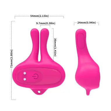 Pinzas Pezones Magnéticas Vibración Conejo Rosa | Armony