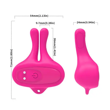 Pinzas Pezones Magnéticas Vibración Conejo Rosa | Armony