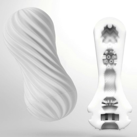 TENGA - FLEX MASTUBADOR MASCULINO BLANCO TENGA
