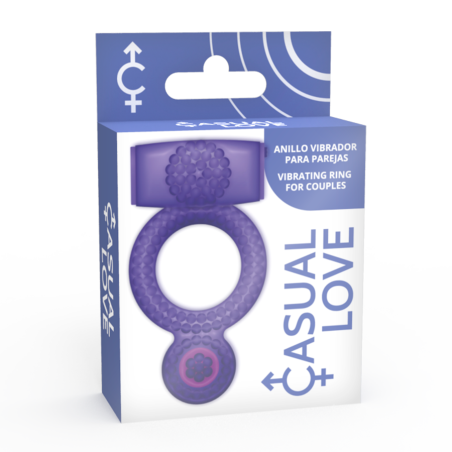 CASUAL LOVE - RING DOUBLE PLEASURE ANILLO LILA CASUAL LOVE