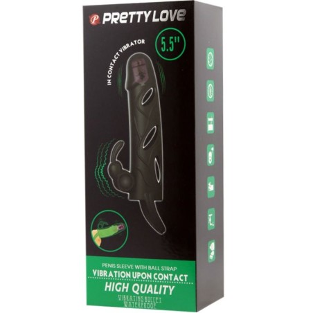PRETTY LOVE - FUNDA SILICONA CON VIBRACIÓN 14 CM 2.0 PRETTY LOVE