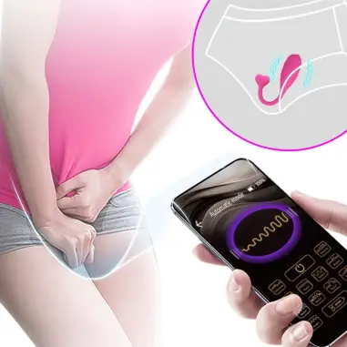 Huevo Vibrador Pescador Rosa Controlado por APP - Silicona
