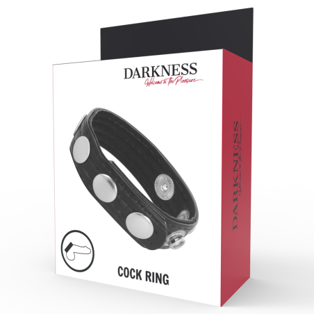 DARKNESS - LEATHER ANILLO ERECCIÓN DARKNESS SENSATIONS