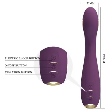 Hector Vibrador Electroshock por Control por APP Lila