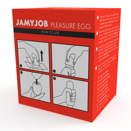 JAMYJOB - HUEVO MASTURBADOR DISCRETO VERSION ROJO JOY JAMYJOB