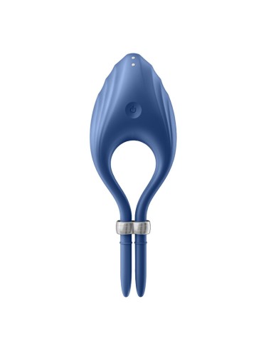 SATISFYER - DUELIST ANILLO VIBRADOR AZUL 