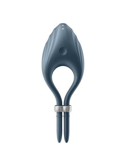 SATISFYER - DUELIST ANILLO VIBRADOR GRIS 