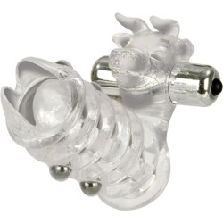 CALEXOTICS - FUNDA PENE CON VIBRADOR PARA CLITORIS CALEXOTICS