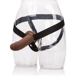 CALEXOTICS - ARNÉS CON DILDO HUECO MARRÓN CALEXOTICS