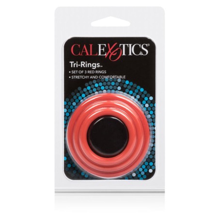 CALEXOTICS - SET TRES ANILLAS ERECCIÓN ROJO CALEXOTICS