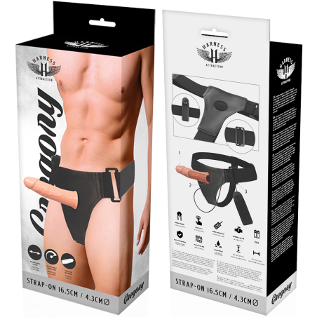 HARNESS ATTRACTION - ARNÉS HUECO GREGORY CON VIBRADOR 16.5 CM -O- 4.3 CM HARNESS ATTRACTION
