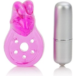 CALEXOTICS - MICRO VIBE AROUSER BUNNY ANILLO VIBRADOR ROSA CALEXOTICS 2