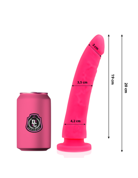 DELTA CLUB - DILDO REALISTA ROSA SILICONA MEDICA 20 CM -O- 4 CM 