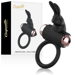 COQUETTE CHIC DESIRE - COCK RING ANILLO VIBRADOR NEGRO / GOLD COQUETTE TOYS