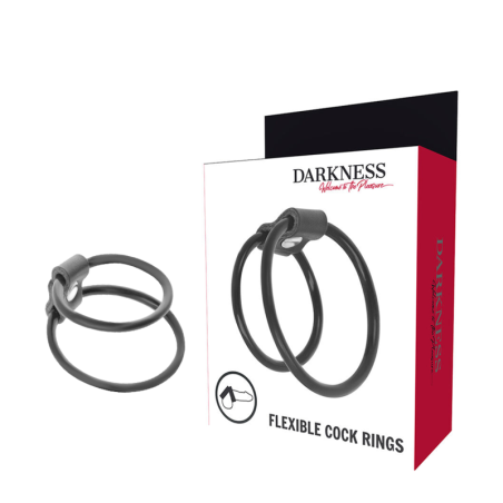DARKNESS - ANILLOS PENE DUO POTENCIADORES. DARKNESS BONDAGE