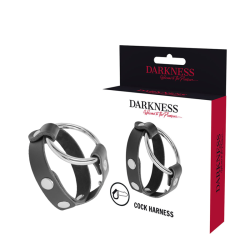 DARKNESS - ANILLO PARA PENE Y TESTÍCULOS BDSM DARKNESS BONDAGE