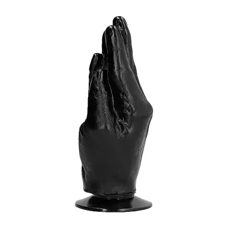 All Black Dildo Fisting 21 cm - Forma Ergonómica