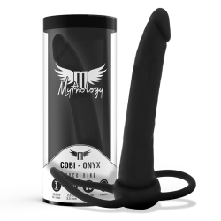 MYTHOLOGY - COBI ONYX ACCOMODATOR ARNÉS PARA DOBLE PENETRACIÓN SILICONA MYTHOLOGY FANTASY DILDO