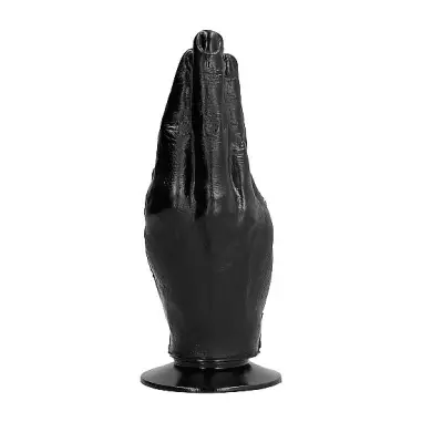 All Black Dildo Fisting 21 cm - Forma Ergonómica