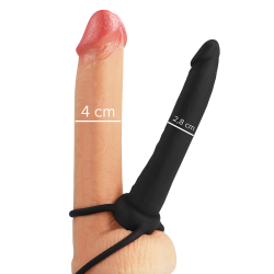 MYTHOLOGY - COBI ONYX ACCOMODATOR ARNÉS PARA DOBLE PENETRACIÓN SILICONA MYTHOLOGY FANTASY DILDO 2