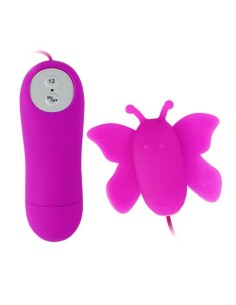BAILE - ESTIMULADOR DE CLÍTORIS MARIPOSA LOVE EGGS 12 VELOCIDADES LILA CONTROL REMOTO