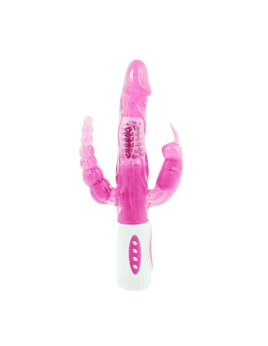 BAILE - PRETTY BUNNY TRIPLE VIBRADOR ROTADOR 