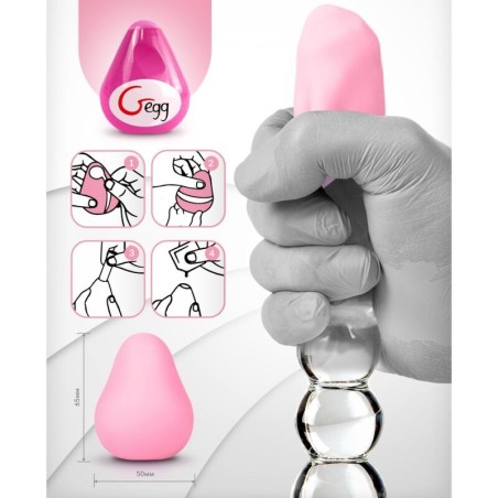G-VIBE - HUEVO MASTURBADOR TEXTURADO REUTILIZABLE ROSA G-VIBE