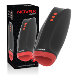 JAMYJOB - NOVAX MASTURBADOR CON VIBRACIÓN Y COMPRESIÓN JAMYJOB