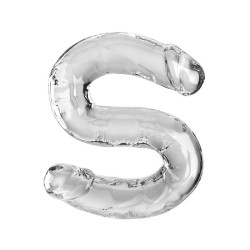 KING COCK - DOUBLE TROUBLE DILDO DOBLE 46 CM TRANSPARENTE KING COCK 2