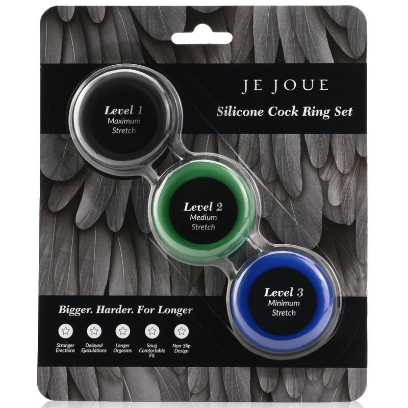 JE JOUE - SILICONE SET ANILLOS PENE DE SILICONA 