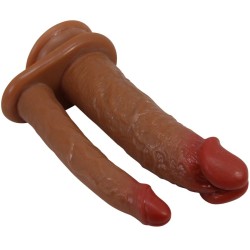 PRETTY LOVE - GORAN DOBLE DILDO REALÍSTICO NATURAL MULATO PRETTY LOVE 2