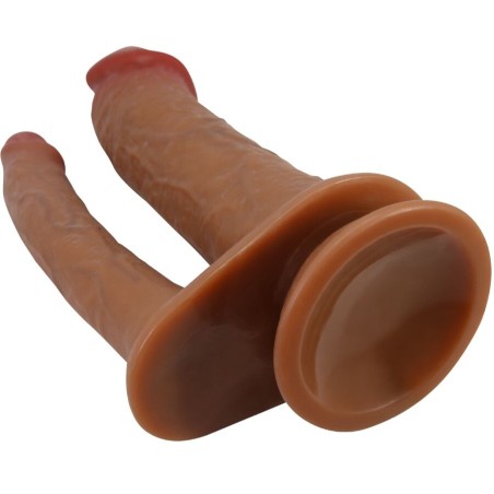 PRETTY LOVE - GORAN DOBLE DILDO REALÍSTICO NATURAL MULATO 