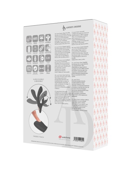 ANNE'S DESIRE - RABBIT CONTROL REMOTO TECNOLOGÍA WATCHME NEGRO 