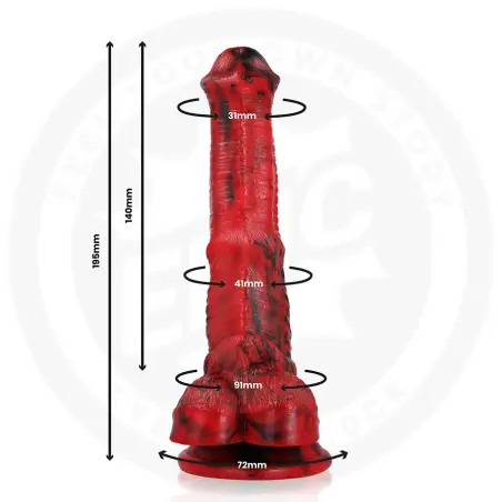Epic Vulcanus Dildo Dragón de la Noche - Diseño Audaz
