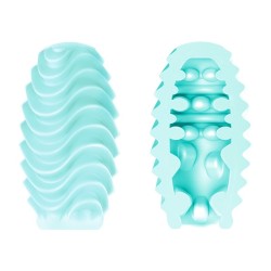 PRETTY LOVE - HUEVO MASTURBADOR DOBLE CARA TURQUESA PRETTY LOVE MALE 2