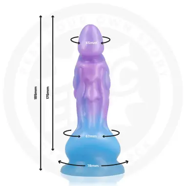 Epic Zafiria Dildo Brillo Lunar - Acabado Deslumbrante