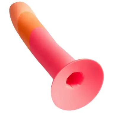 Romp Dizi Dildo de Silicona con Ventosa Tricolor 18 cm