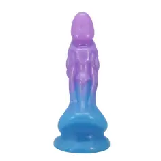 POWER MONSTERS - ATLANTEANS DILDO REALÍSTICO CON VENTOSA 19 CM Ø 5 CM AZUL Y MORADO 2