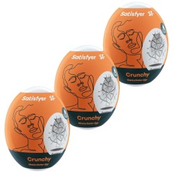 SATISFYER - 3 HUEVOS MASTURBADORES CRUNCHY SATISFYER EGGS