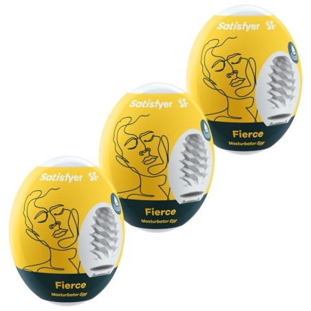 SATISFYER - 3 HUEVOS MASTURBADORES FIERCE SATISFYER EGGS