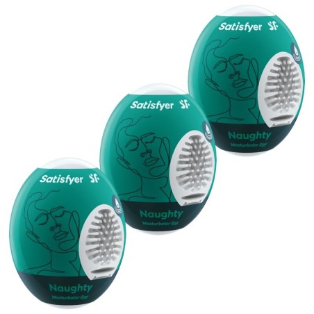 SATISFYER - 3 HUEVOS MASTURBADORES NAUGHTY SATISFYER EGGS