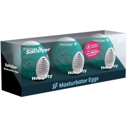 SATISFYER - 3 HUEVOS MASTURBADORES NAUGHTY SATISFYER EGGS 2