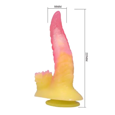 Power Monsters Ripplied Monster Dildo 22,5 cm Rosa
