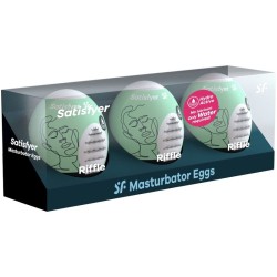 SATISFYER - 3 HUEVOS MASTURBADORES RIFFLE SATISFYER EGGS 2