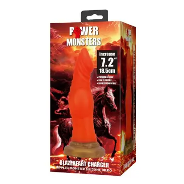 Power Monsters Blazeheart Charger Dildo 18,5 cm Silicona