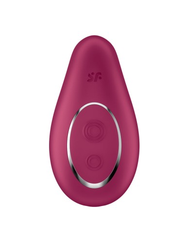 SATISFYER - DIPPING DELIGHT VIBRADOR LAY-ON ROJO 