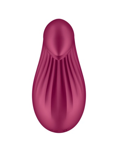SATISFYER - DIPPING DELIGHT VIBRADOR LAY-ON ROJO 