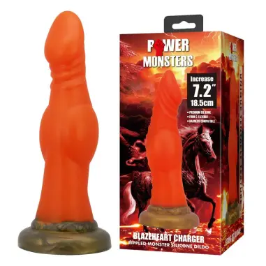 Power Monsters Blazeheart Charger Dildo 18,5 cm Silicona